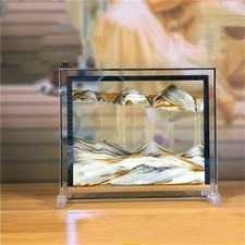 Moving Sand Art Picture 12  10 in ,3D Hourglass Deep Sea Sandscape,3D Deskt...