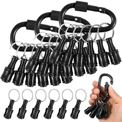 18Pcs Bit Holder Tools, 1/4 inch Hex Shank Aluminum Alloy Screwdriver Bit Hol...