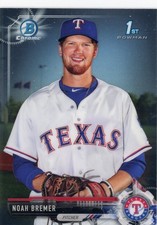 2017 Bowman Draft #BDC-127 Noah Bremer Chrome Texas Rangers