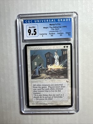 MTG The Dark Martyr's Cry CGC 9.5 Gem Mint (with 3 Gem subs) 1994