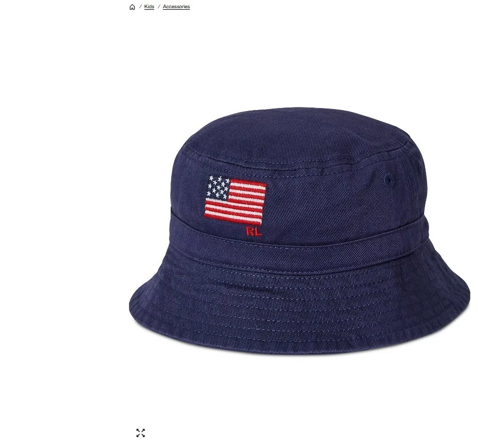 NEW Polo Ralph Lauren Baby Boys Cotton Embroidered Flag Bucket Hat Navy 12-24 Mo
Opens in a new wind