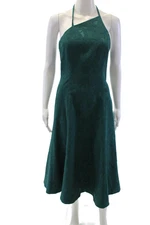 Keepsake the Label Womens Endless Love One Shoulder Midi Dress Green Size XS
