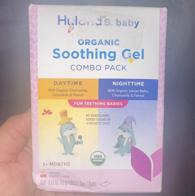 Hyland's Organic Baby Teething Soothing Gel Combo Pack Day/Night Cherry 0.53oz