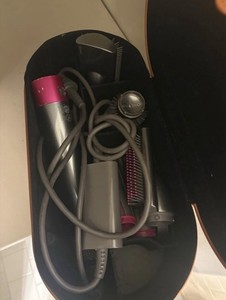 Dyson Multi Styler Hair Tool w/ Attachments, Interchangeable Barrels, Brown Case