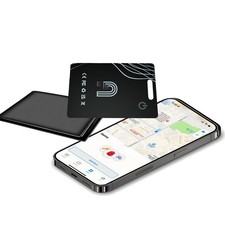 UltraThin Wallet Tracker Card Works with Apple Find My, Rechargeable Slim Tra...