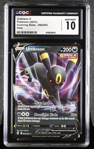 Umbreon V graded CGC 10 for sale on eBay