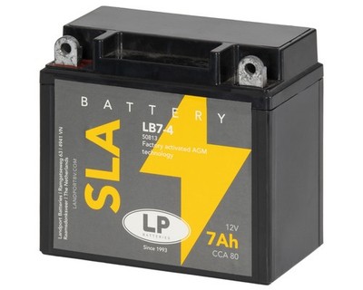 Batterie LANDPORT LB7-4 12V 7Ah SLA 137x75x124mm passt für Aprilia RS125, KTM K4