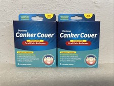 Dentemp Canker Cover Canker Sore Pain Reliever Tablets 6 Count Lot Of 2 01/2027