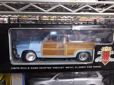 Motor city classics 1/18 1949 ford woody wagon blue NIB