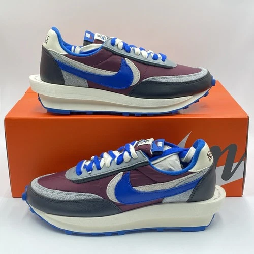 Nike LDWaffle x Sacai x Undercover Night Maroon Team Royal Sneaker Gr. UK 8,5