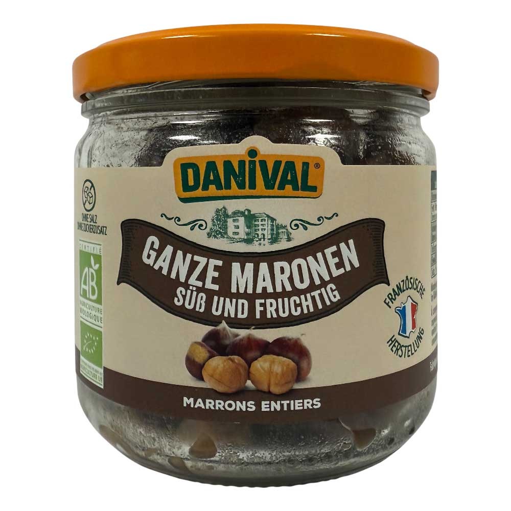 Ganze Maronen - süß und fruchtig Glas 200g | DANIVAL