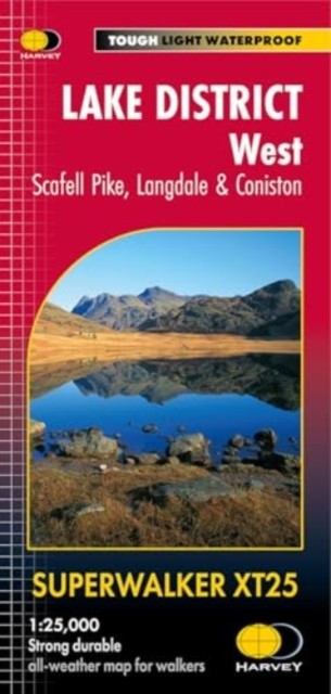 Lake District West Scafell Pike, Langdale & Coniston XT25 (Sheet map, folded)