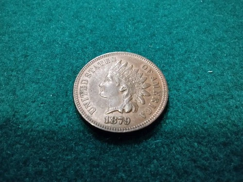 1879 Indian Head Penny XF-AU Details Full Liberty And 2 Diamonds NICE! See Pics