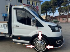 Chrom 16 Zoll Universal Vorne Hinten Doppelrad Zierblenden Passend Für Transi... Chrom 16 Zoll Universal Vorne Hinten Doppelrad Zierblenden Passend Für Transi...