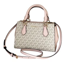 Michael Kors Marilyn Small Satchel Shoulder Crossbody Bag MK Vanilla Pink