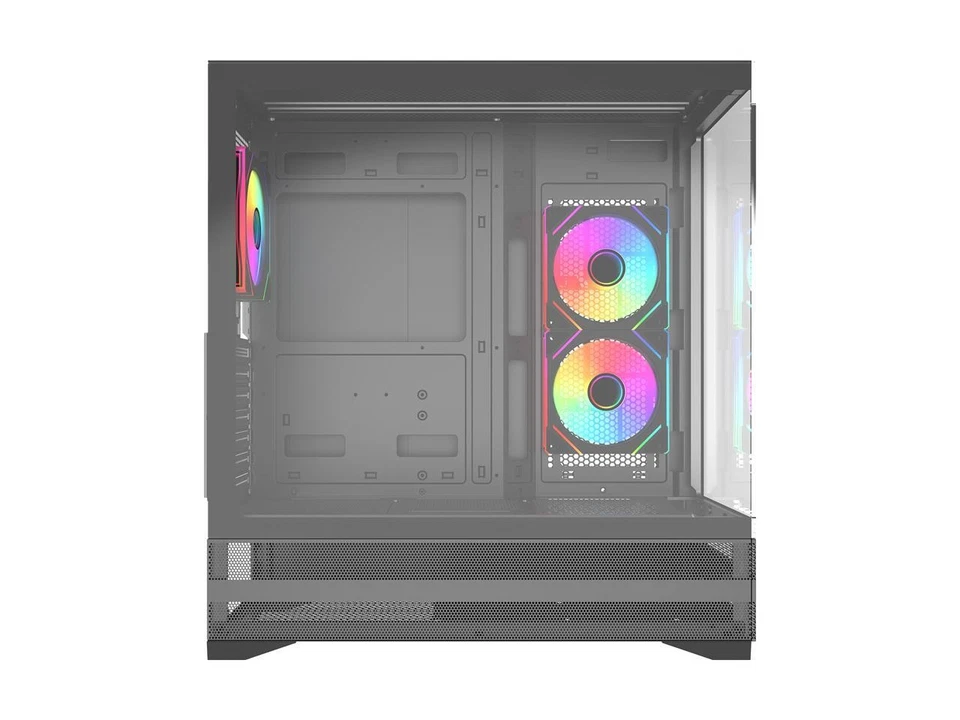 Rosewill ACA501 Mid Tower ATX Gaming PC Computer Case Black, 4 Addressable RGB F - Image 4 of 4