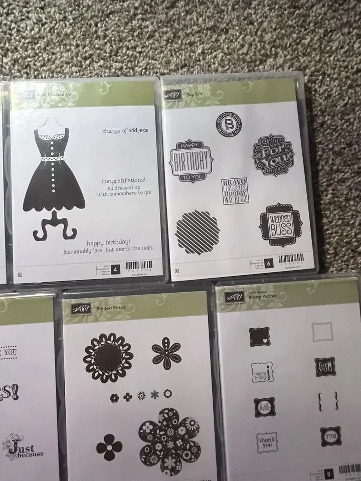 Stampin Up! Lote 14 Juegos de Sellos Floral Amor Amistad Leer Descripción Ver Fotos Foto 4 de 4