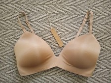 SKIMS Wireless Lightly Lined Bra Women's 36C Clay New Other