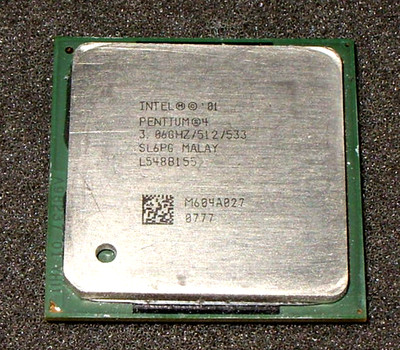 INTEL PENTIUM 4  3.06 GHz PROCESSOR, 533 MHz BUS, SL6PG, SOCKET 478, US SELLER