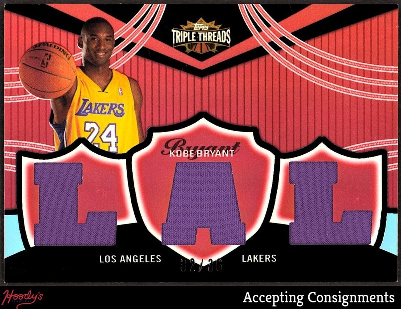 2006-07 Topps Triple Threads Relics #63 Kobe Bryant JERSEY LAKERS HOF 32/36