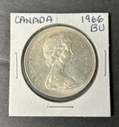 BU 1966  Canada Silver Dollar  Coin Queen Elizabeth II