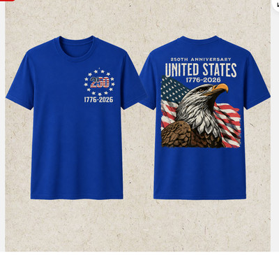 250 Anniversary USA Tee America 250th Unisex Front and Back T-Shirt