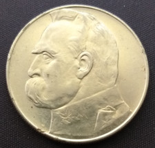 10 Zloty,  1937, J&oacute;zef Pisudski, Polen, Silber, selten