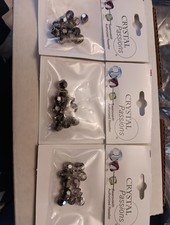 NEW IN PKG Swarovski Crystal Silver Night Round Beads 6mm 12pk Lots Jewelry DIY