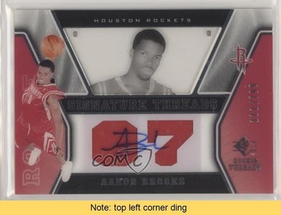 2007-08 SP Rookie Threads Signature 111/799 Aaron Brooks #68 Auto RC READ 1k5e