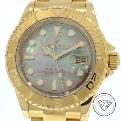 Rolex Yacht-Master MOP 16628 Automatik Uhr 750 Gelb Gold Perlmutt xxyy