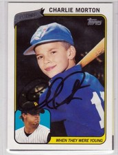 Devil Rays Pirates CHARLIE MORTON signed autographed TOPPS auto card Braves WSC