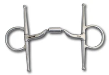 Full Cheek Snaffle Horse Bit, Roller Port Mouth 3330 SS