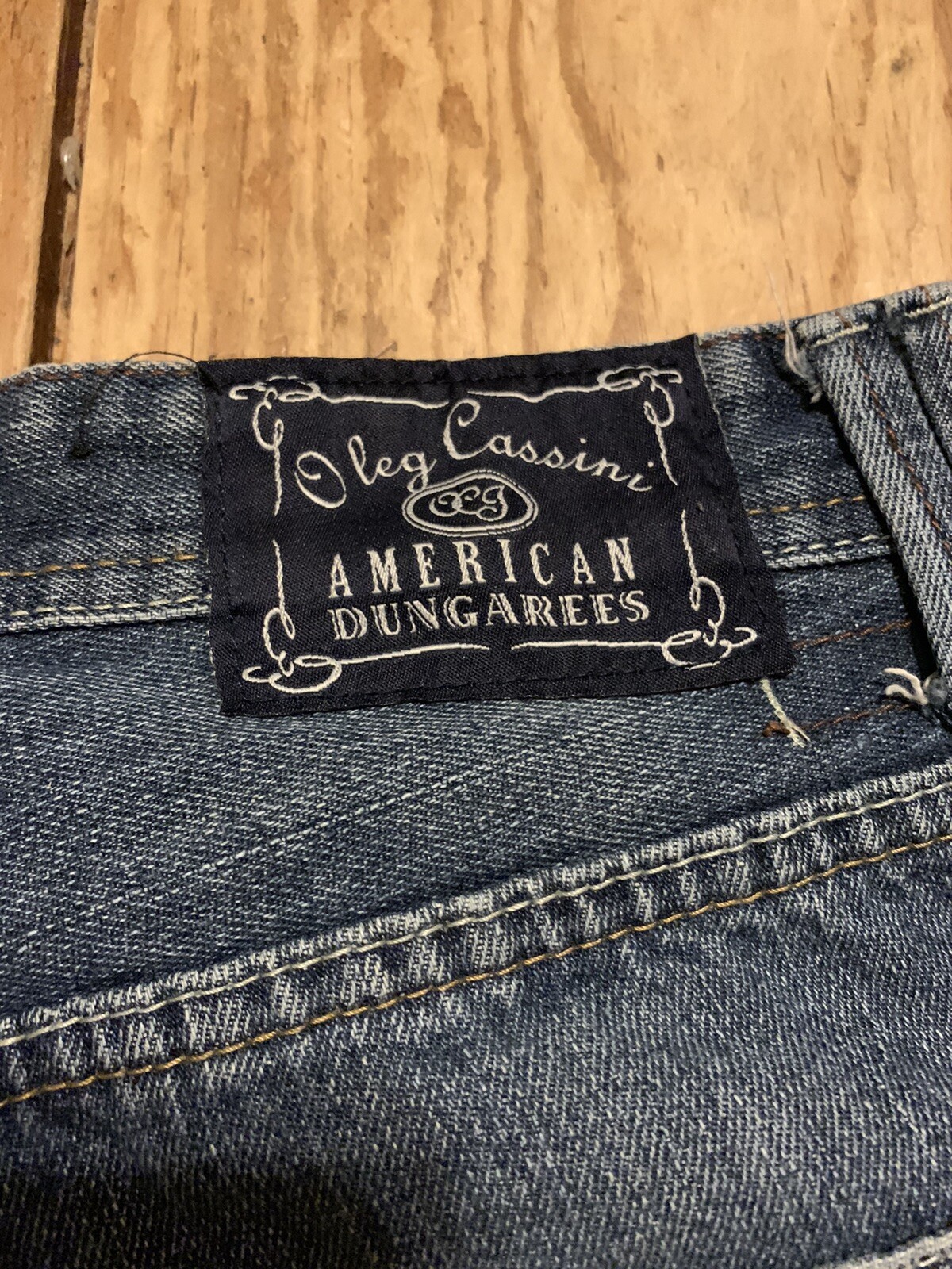 Mens Oleg Cassini Denim Blue Jeans Size 