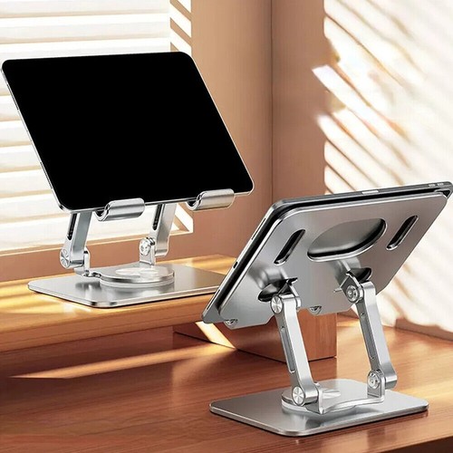Tablet Notebook Handy Alu Halter Ständer Halterung Höhenverstellbar 360° Drehbar - Bild 9 von 15