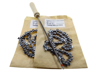 Flexparts 2x Sägekette für Black & Decker Alligator mit Rundfeile