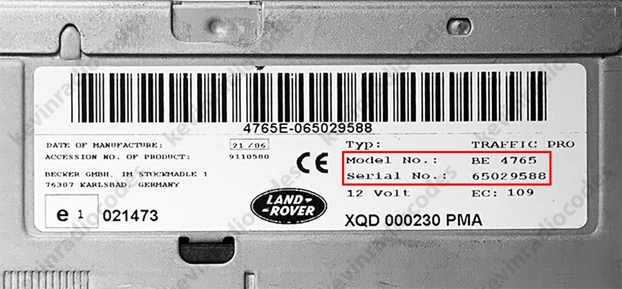 ✅LAND ROVER RADIO CODIGO DESBLOQUEO DEFENDER DISCOVERY FREELANDER✅ - Imagen 2 de 4