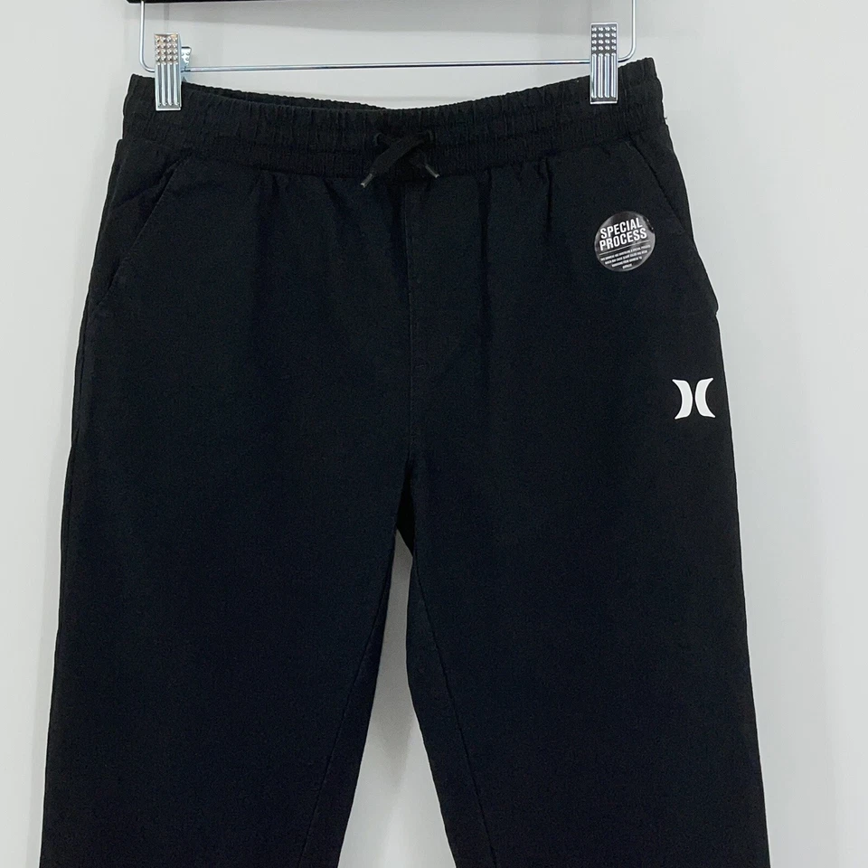 Nuevo Jogger Hurley Joggers Niño 12 Negro 100% Algodón Rendimiento Algodón Sarga Foto 2 de 4