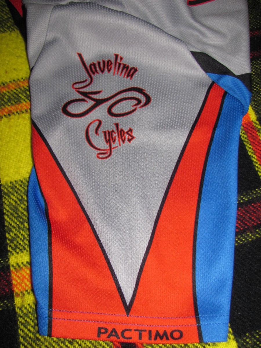Maillot Cyclisme Pactimo Bleu Taille L - Zippé Complet, Poches Arrière