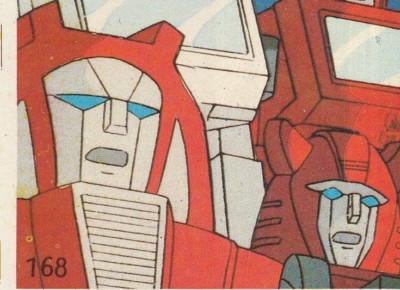 168 FIRE IN THE SKY STICKER TRANSFORMERS 1986 PANINI - REYAUCA