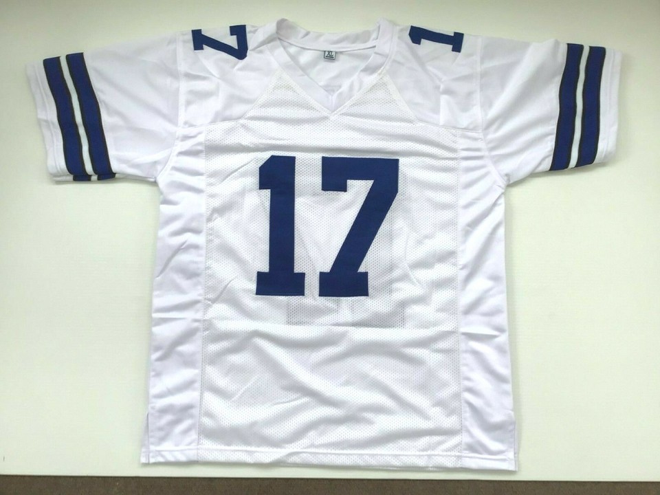 UNSIGNED CUSTOM Sewn Stitched Don Meredith White Jersey M, L,