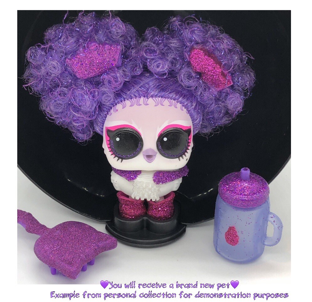LOL Surprise PURPLE DOVE Lights Pets Series RARE Open Pet Doll