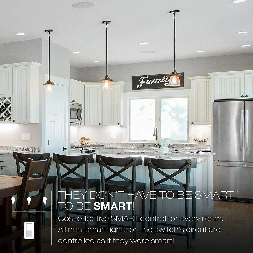 SYLVANIA SMART+ VOICE CONTROL SIRI BLUETOOTH IN-WALL SWITCH New S33 - Image 2 of 4