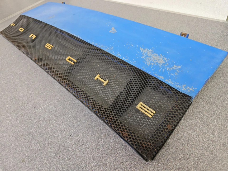 BONITO USADO ORIGINAL GENUINO PORSCHE 914 AZUL TAPA DEL MOTOR CON PARRILLA #18 Foto 2 de 4