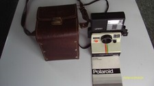Vintage Polaroid One Step Land Camera With Flash, Case Book