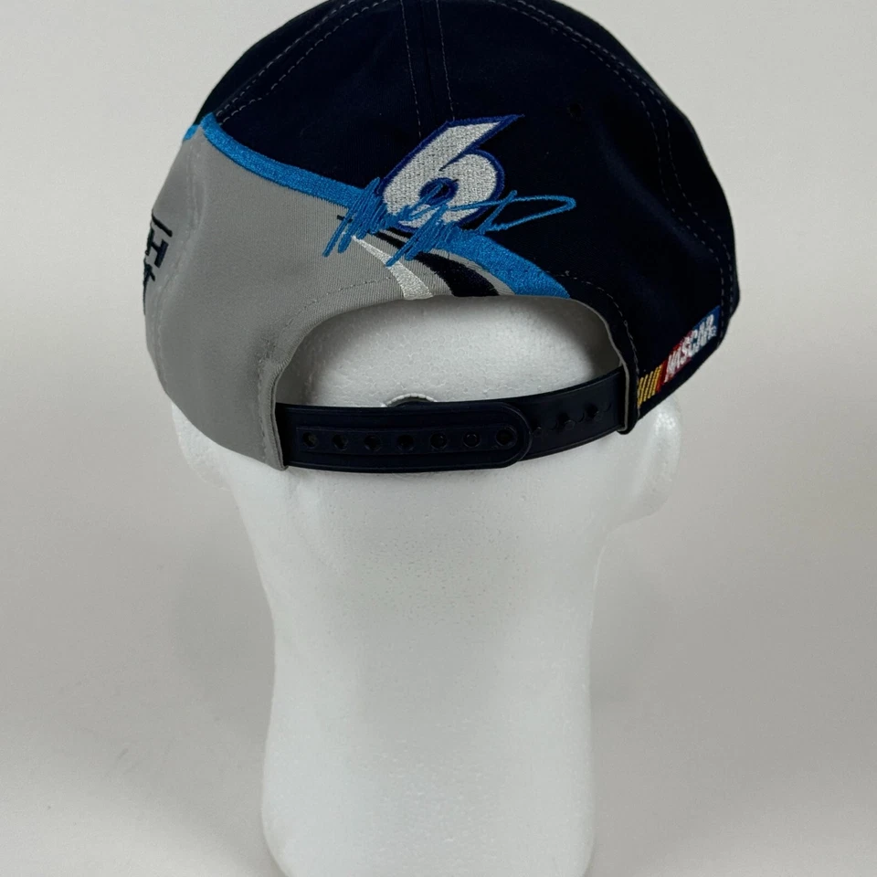 Gorra de colección NASCAR Viagra Roush Racing Team azul gris bordada ajustable Foto 3 de 4