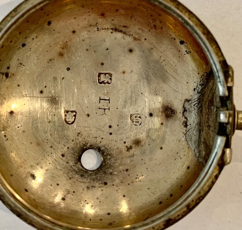 Antique Georgian Sterling Silver Pair Case for a Pocket Watch - Case Only - 1773 - Picture 11 of 16