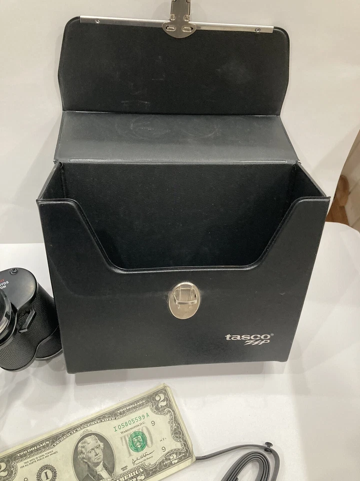  Tasco fully coated lens binoculars optics model 303 zmc 7×35 114m,1000m case $$ - Image 2 of 4