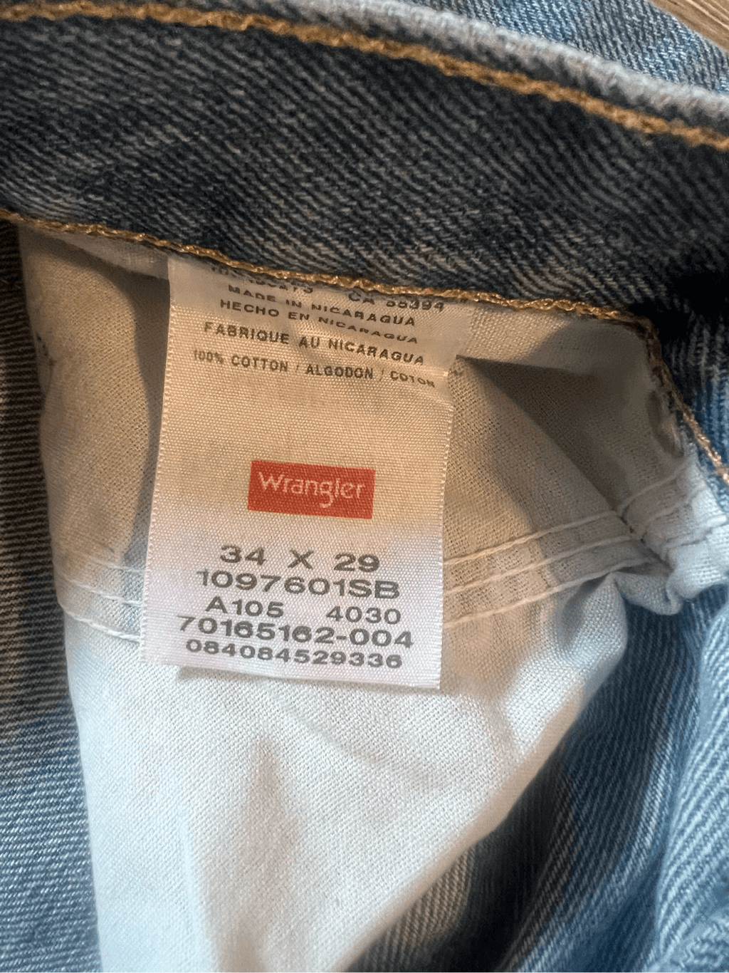 Wrangler Men’s Size 34x29 Relaxed Fit Straight Leg Jeans Blue Medium ...