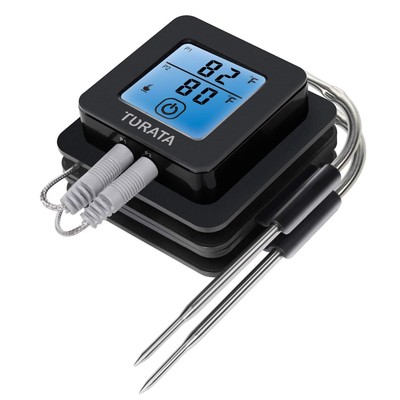 TURATA Meat Thermometer BBQ Grill Wireless Remote Digital Cooking Thermometer wi