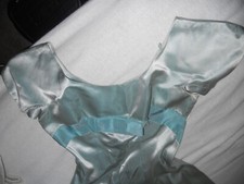 1957 VINTAGE GOWN S SM FOR YOUNG MOM,BRIDESMAID SEA GREEN/PALE AQUA